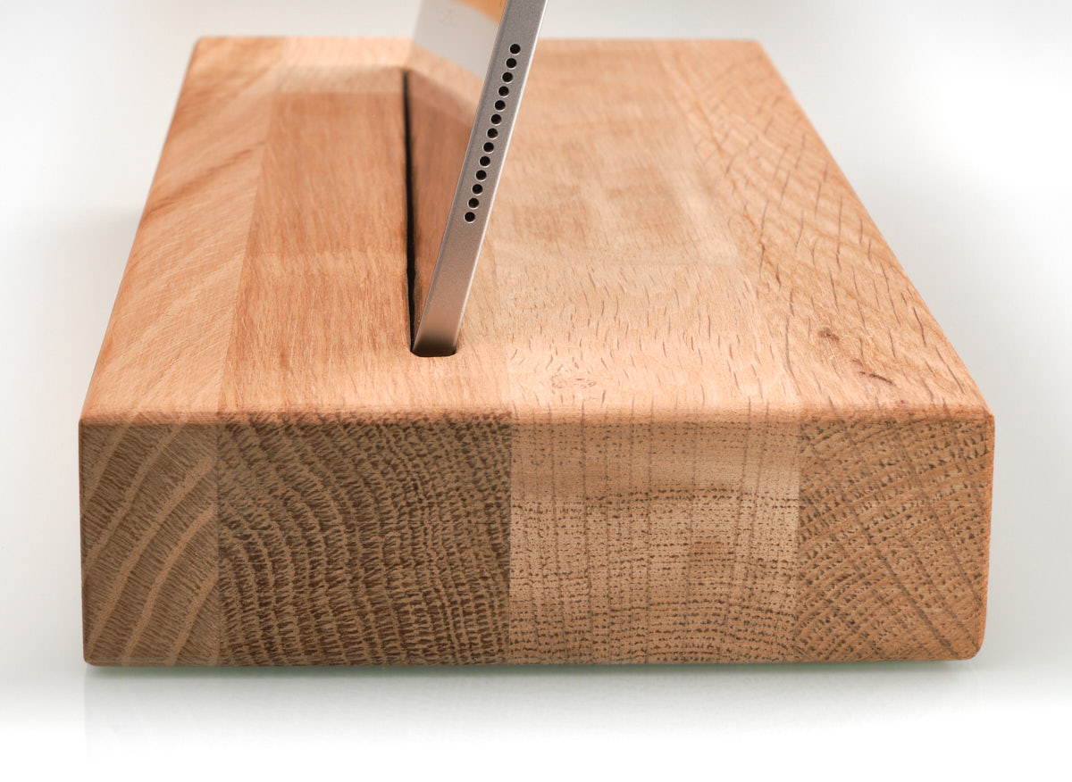 wood and i - iPad Pro Halter Eiche natur